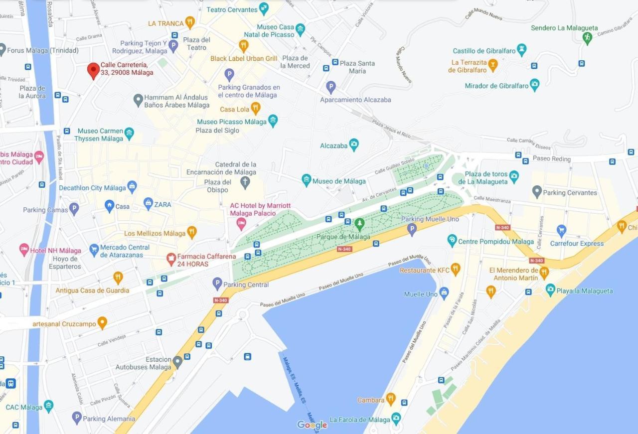Апартаменты Marinac33 Precioso Apartamento Con Piscina En El Centro De Малага Экстерьер фото